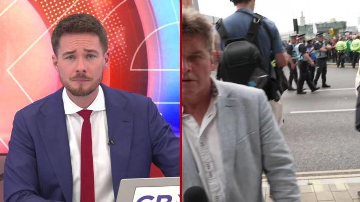 'It is kicking off here!' Thousands of protesters BLOCK OFF Liverpool City centre as GB News star blasts police for 'very bad decision'