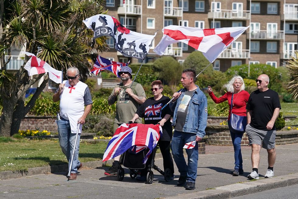 Dover anti-immigration protest