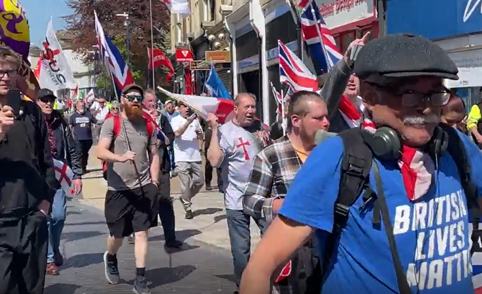 Dover anti-immigration protest