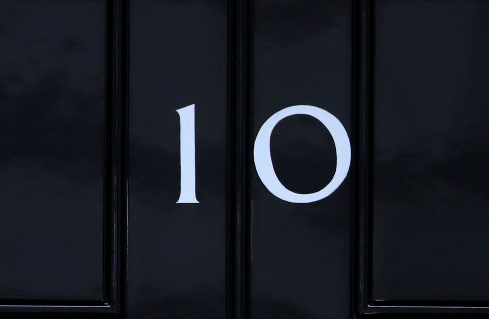 Downing Street door