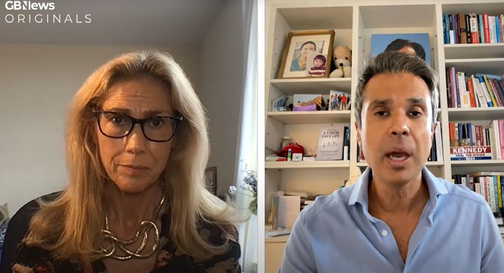 Dr Aseem Malhotra speaking to Lucy Johnston