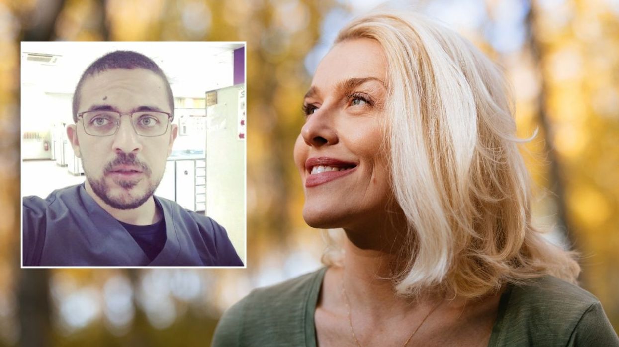 Dr Hamdan Abdullah Hamed / Woman with short blonde hair