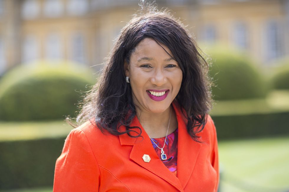 Dr Maki Mandela, eldest daughter of Nelson Mandela, during the Blenheim Palace Literary Festival