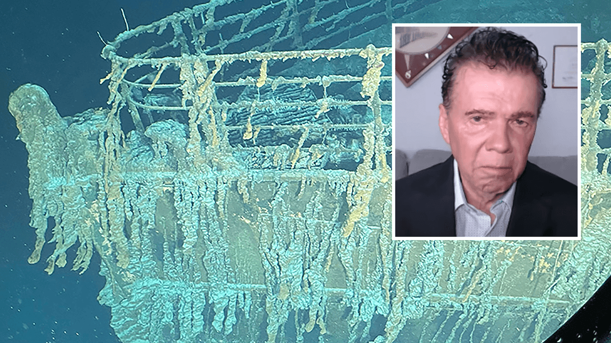 Dr Michael Guillen and the Titanic wreckage