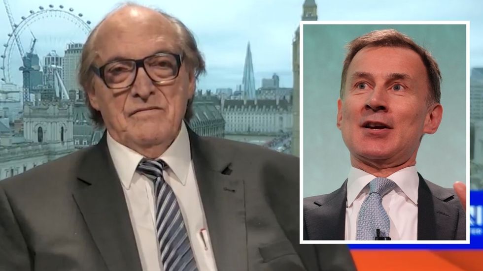 Dr Roger Gewolb and Chancellor Jeremy Hunt in pictures