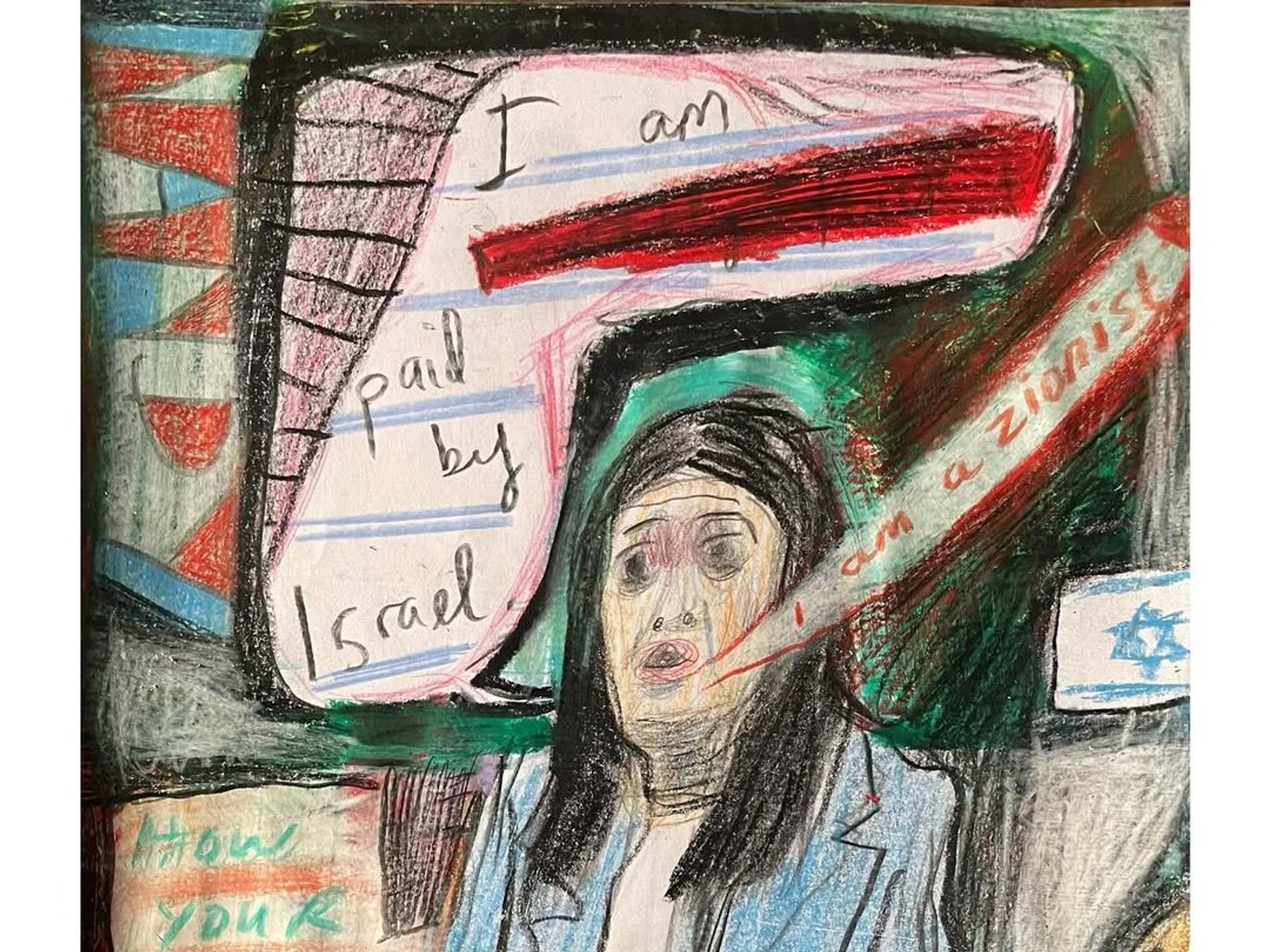 Drawings Against Genocide by Matthew Collings