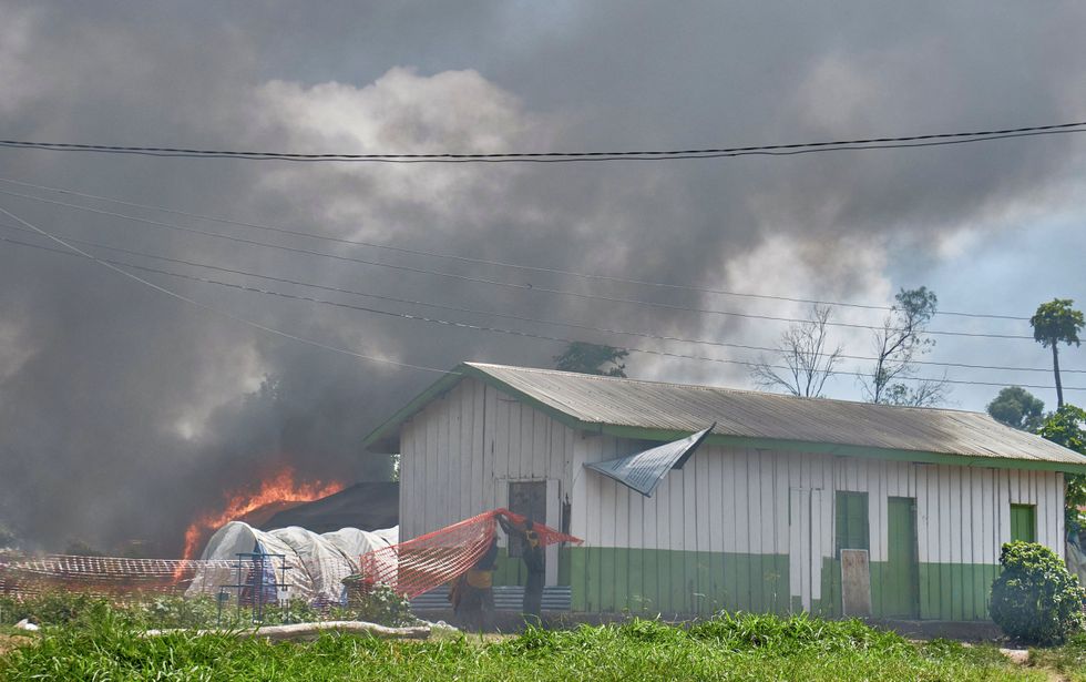 DRC medical tent fire