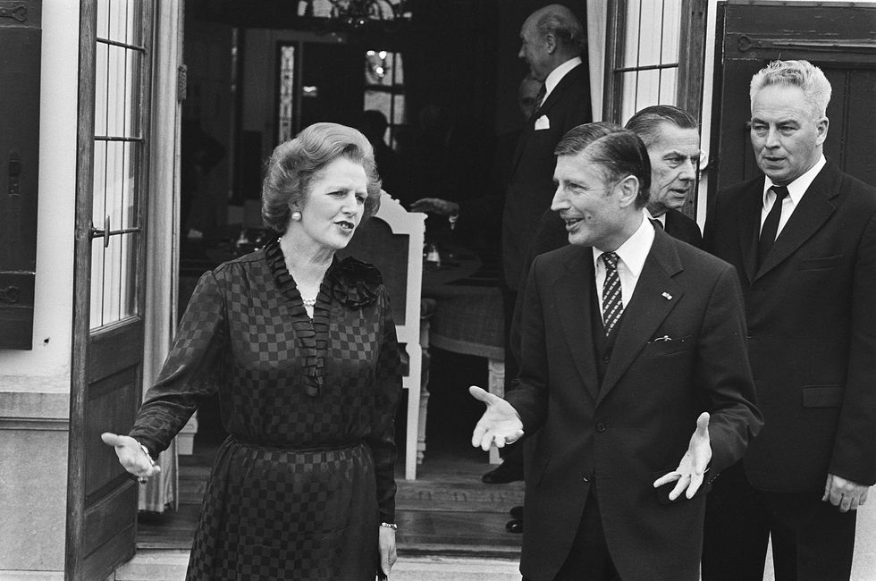 Dries van Agt and Margaret Thatcher