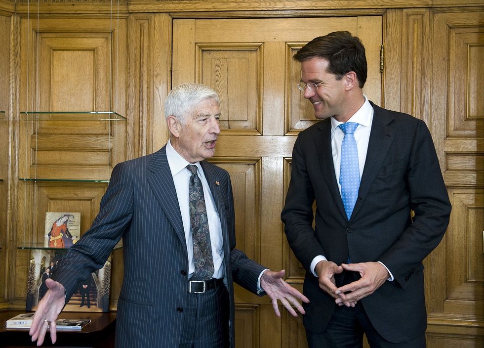 Dries van Agt and Mark Rutte
