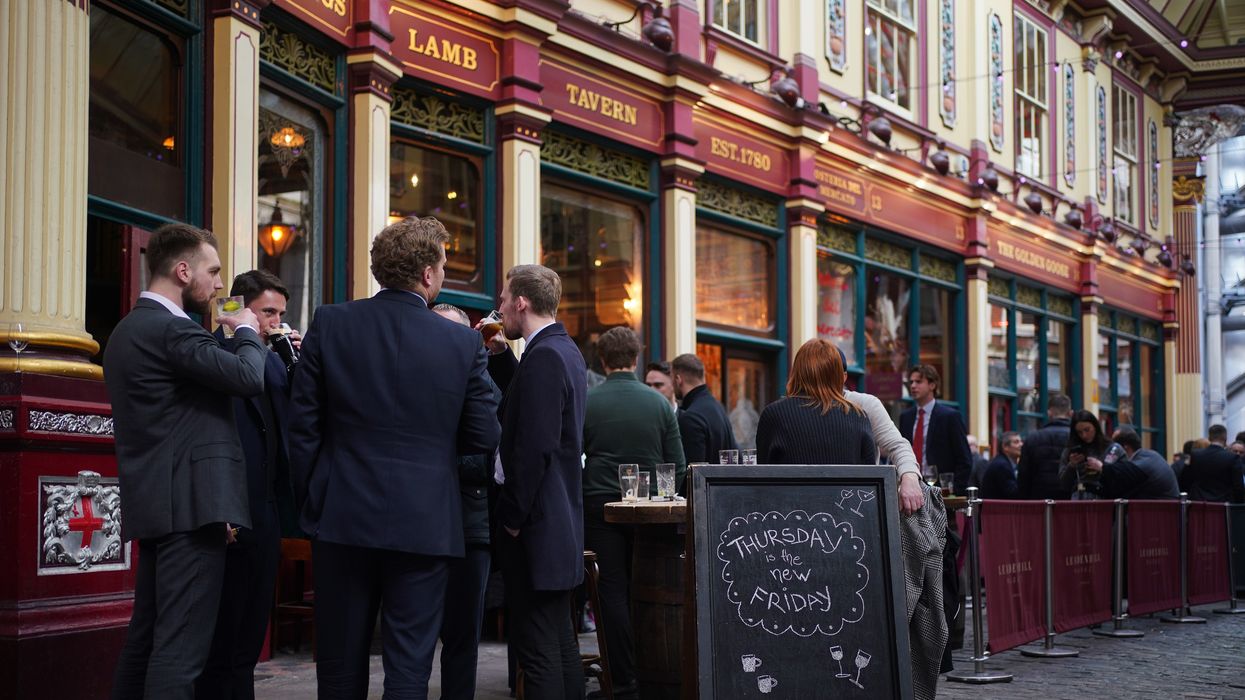 Drinkers in Leadenhall Market