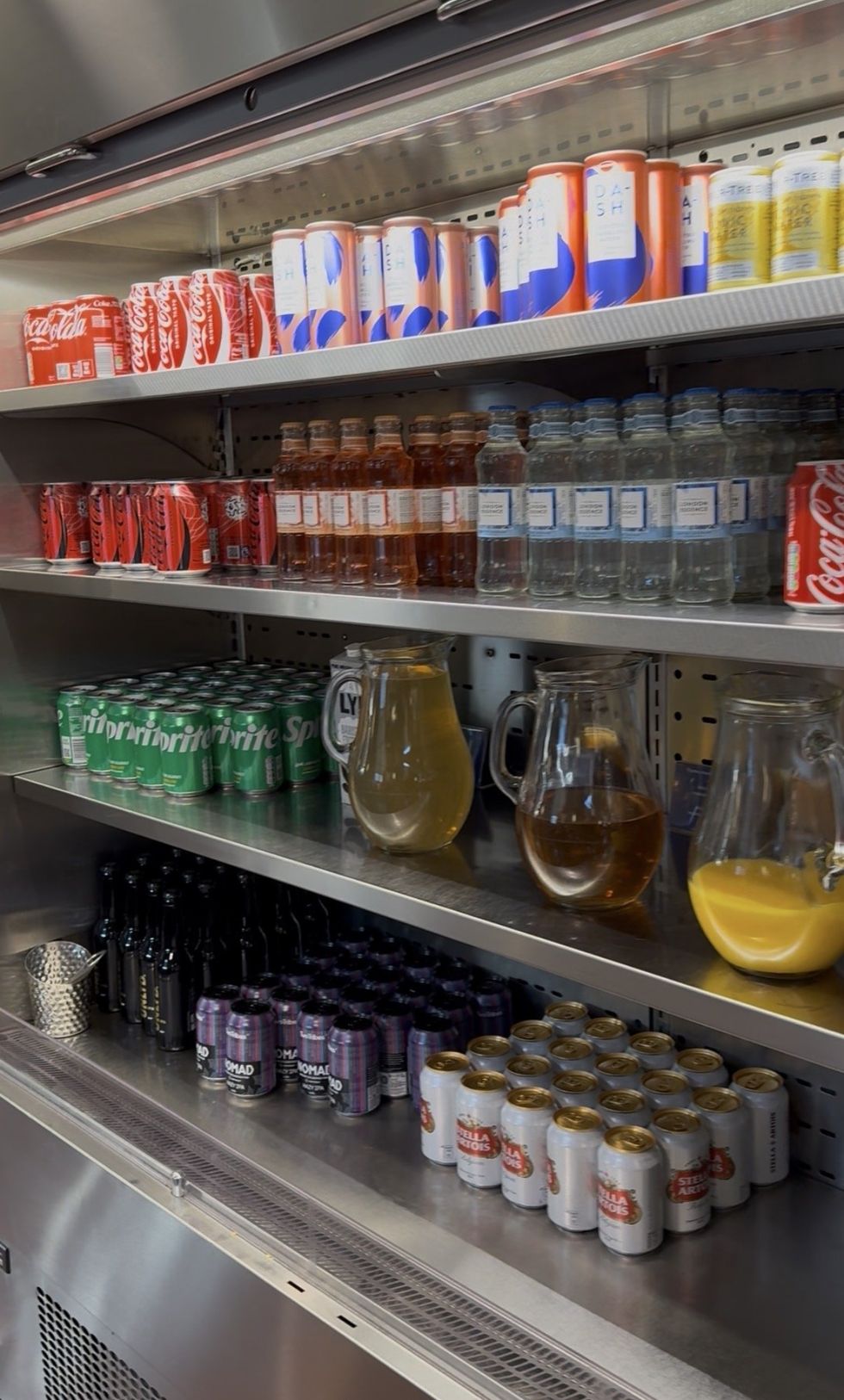 Drinks in Eurostar Premier lounge