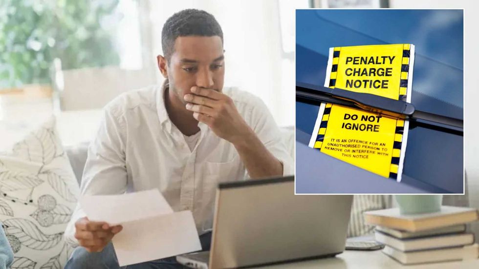 Driver and parking ticket