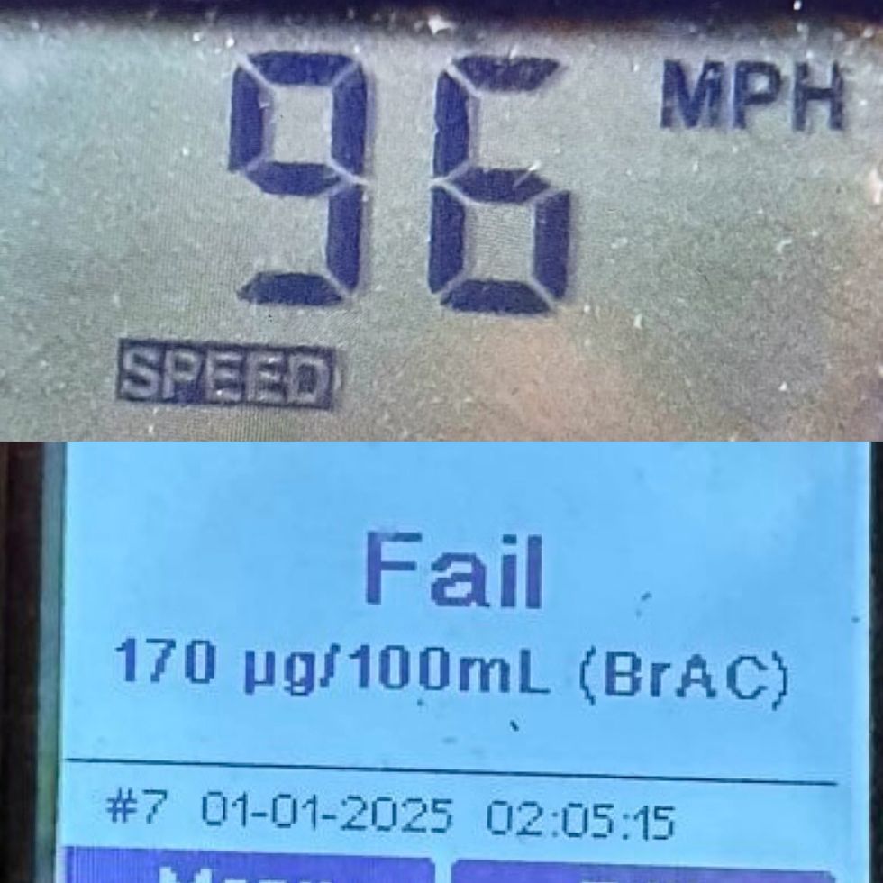 Driver caught speeding