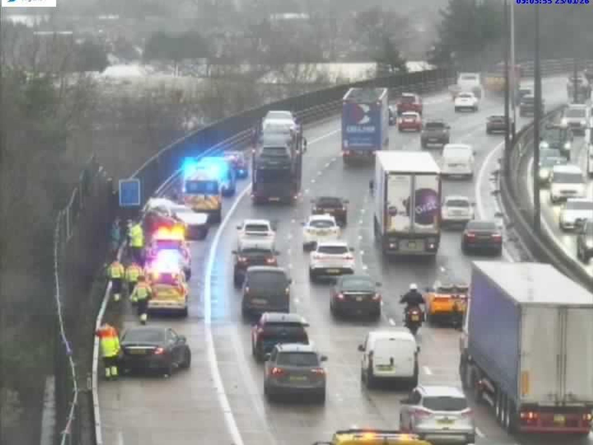 Drivers are being warned of long delays on the M25 this morning