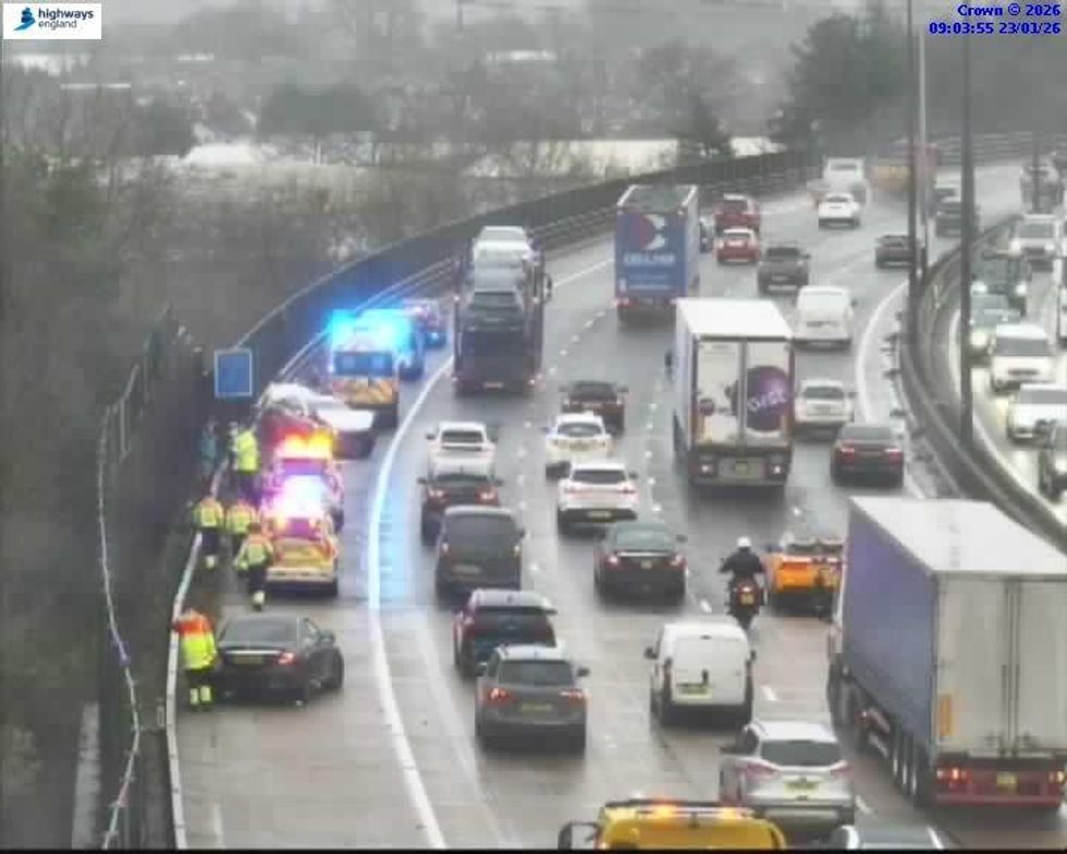 Drivers are being warned of long delays on the M25 this morning