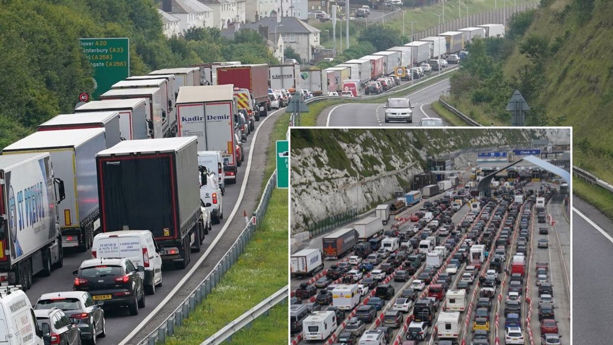 Drivers are dealing with long delays on the approach to the Port of Dover
