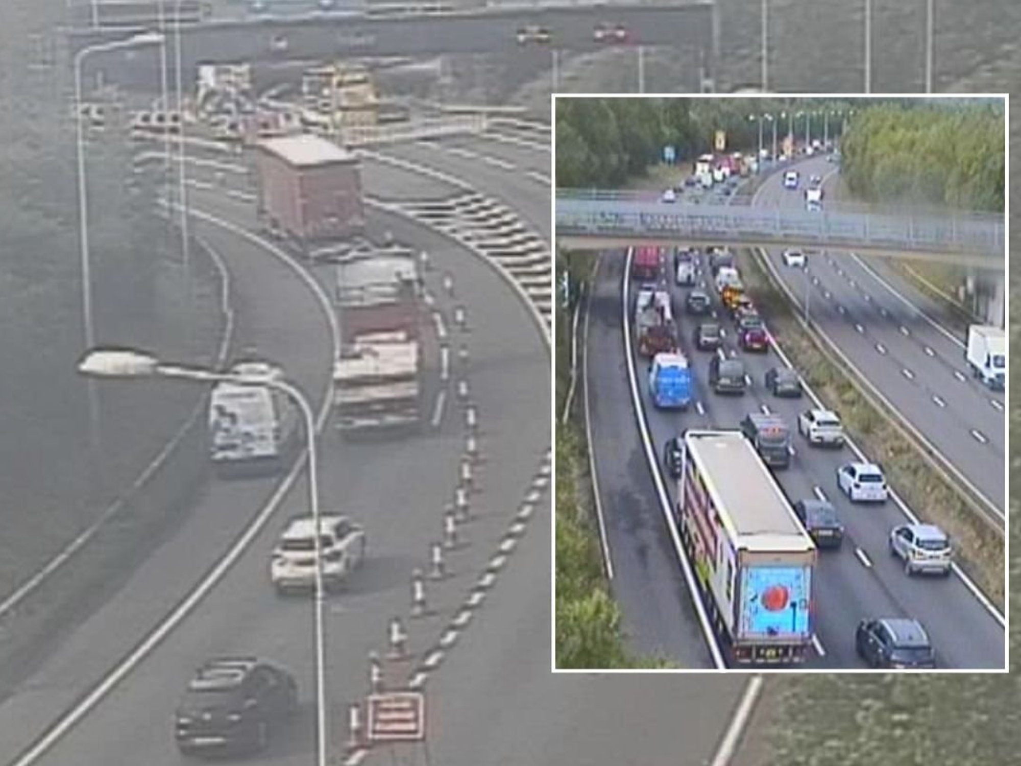 Drivers are facing delays on the M25 this morning