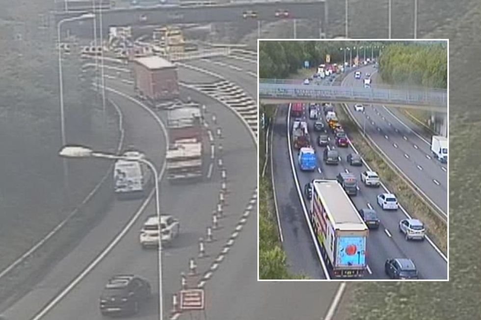 Drivers are facing delays on the M25 this morning