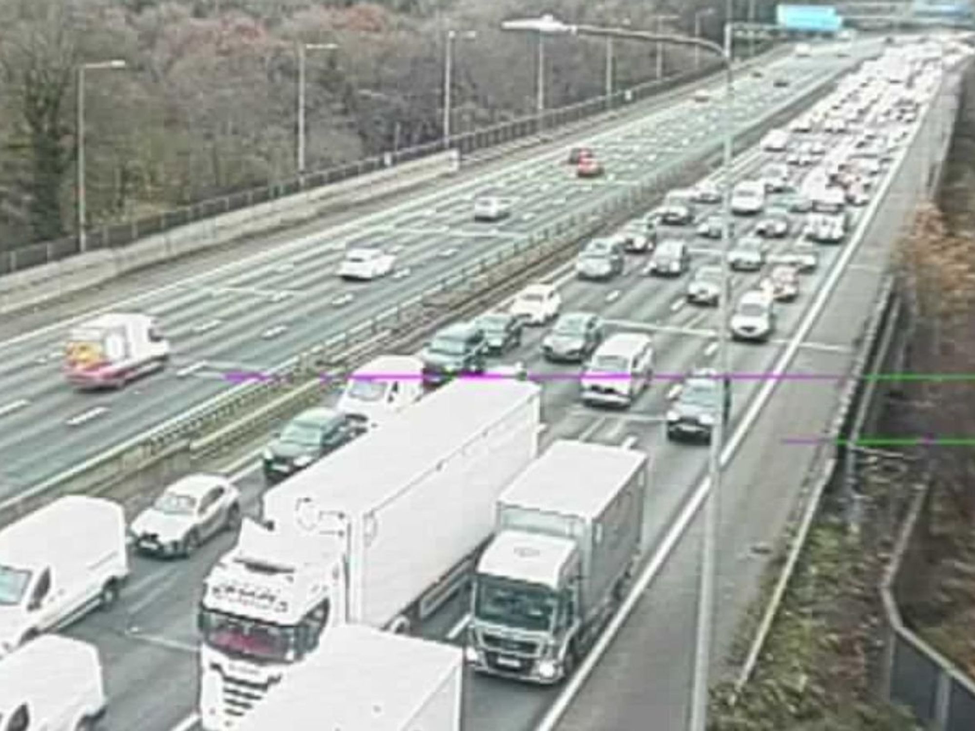 Drivers are facing lengthy delays on the M25 this morning