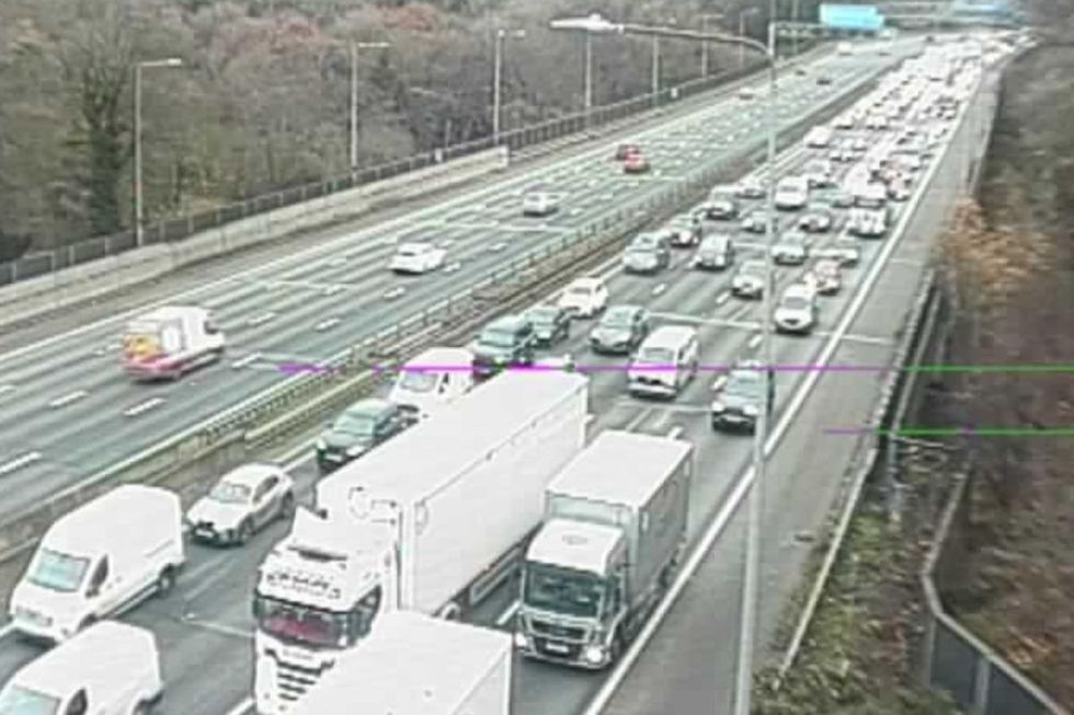 Drivers are facing lengthy delays on the M25 this morning