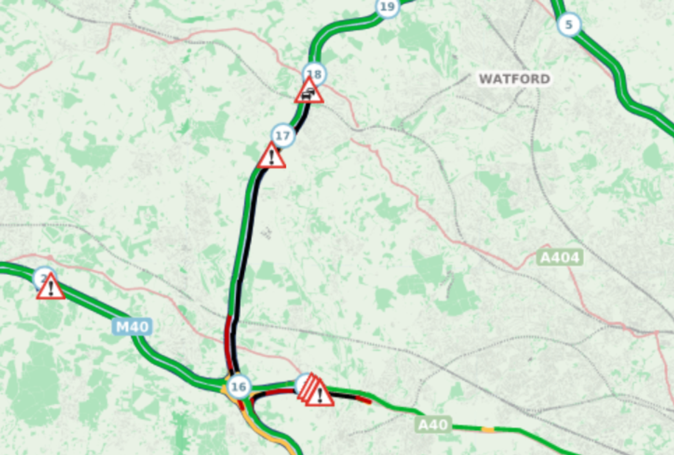 Drivers are facing lengthy delays on the M25 this morning