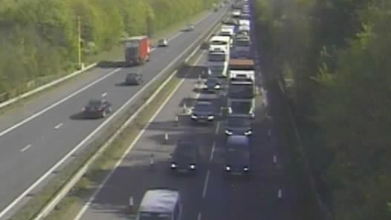 Drivers are facing long delays on the A303