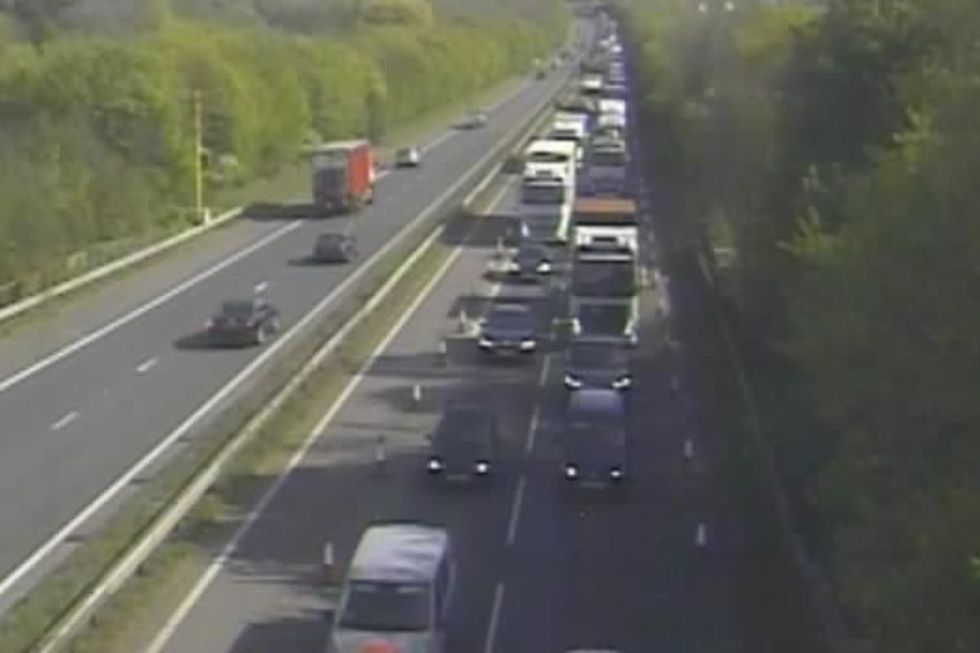 Drivers are facing long delays on the A303