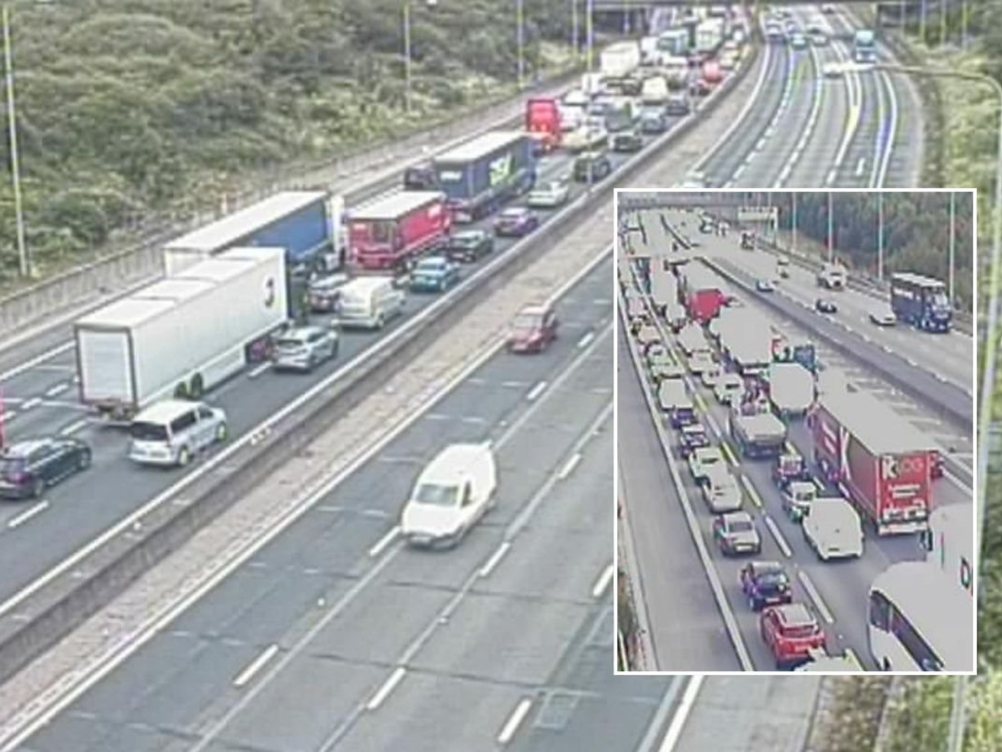 Drivers are facing long delays on the M25 this morning after a broken down vehicle