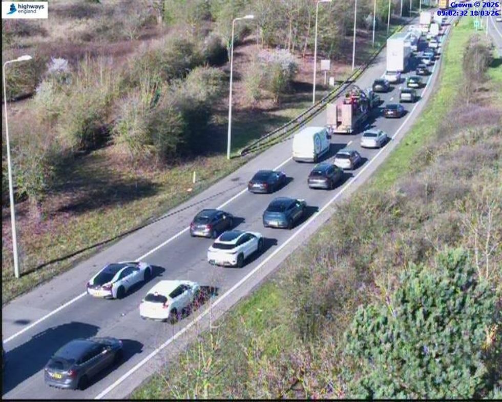 Drivers are facing long delays on the M25 this morning