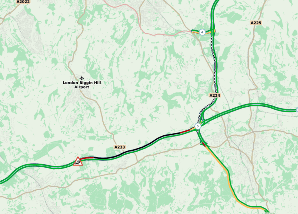 Drivers are facing long delays on the M25 this morning