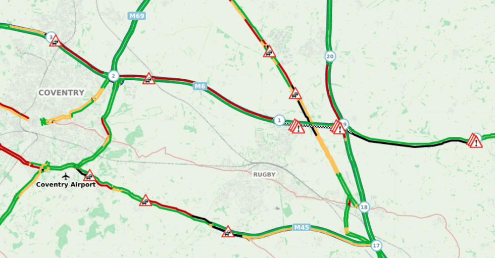 Drivers are facing long delays on the M6 this morning