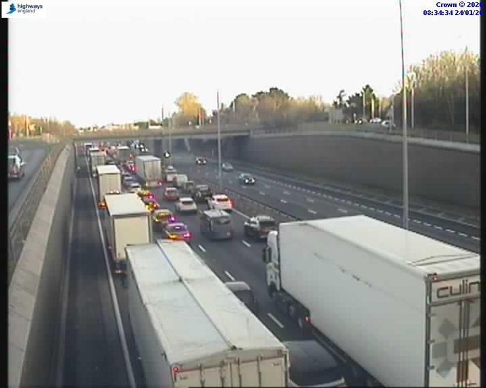 Drivers are facing traffic chaos at the Dartford Tunnel this morning