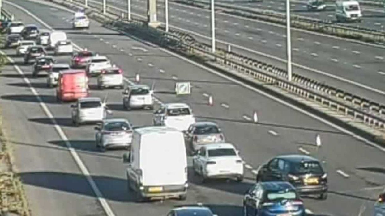 Drivers are facing traffic chaos on the M60 this morning