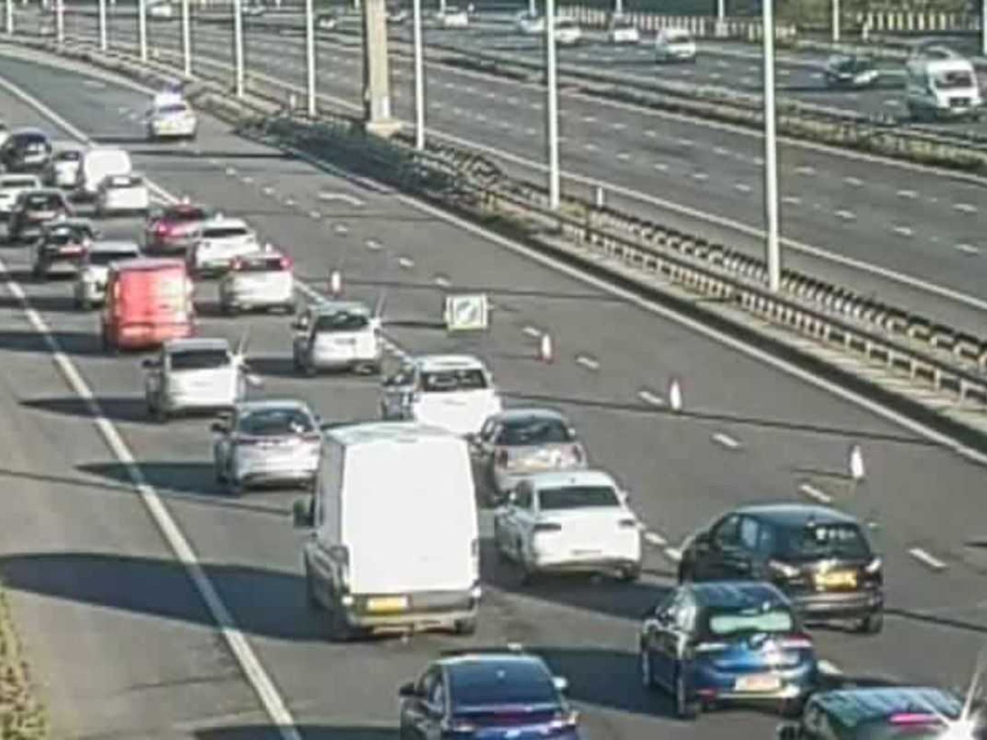 Drivers are facing traffic chaos on the M60 this morning