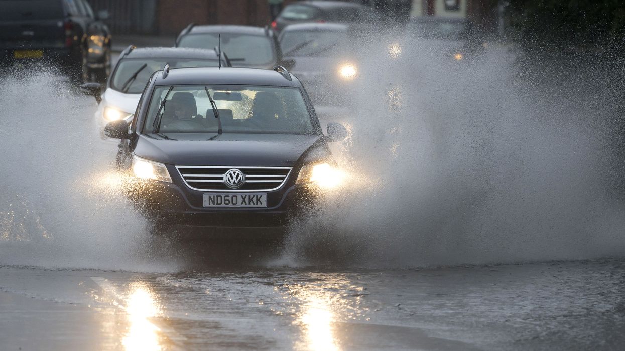 Driving in the dark and rain