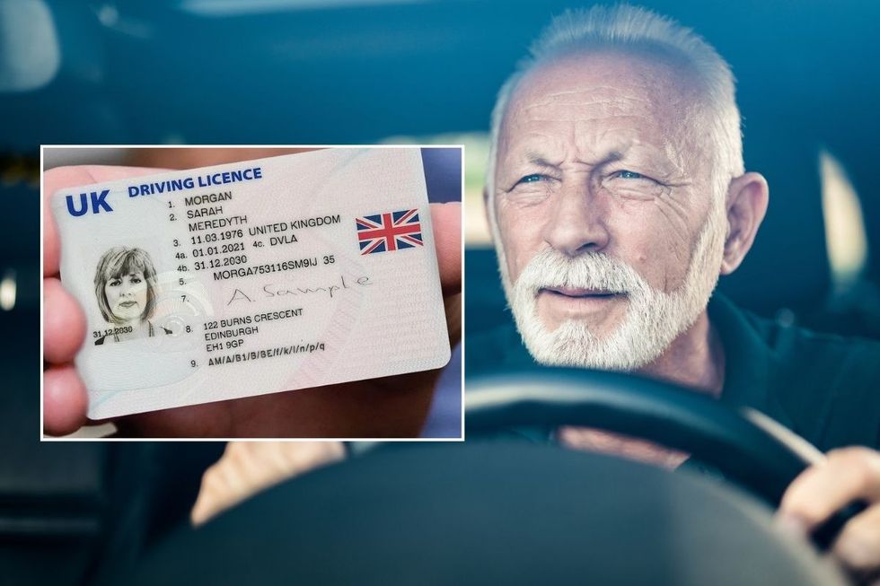 Driving licence and an elderly motorist