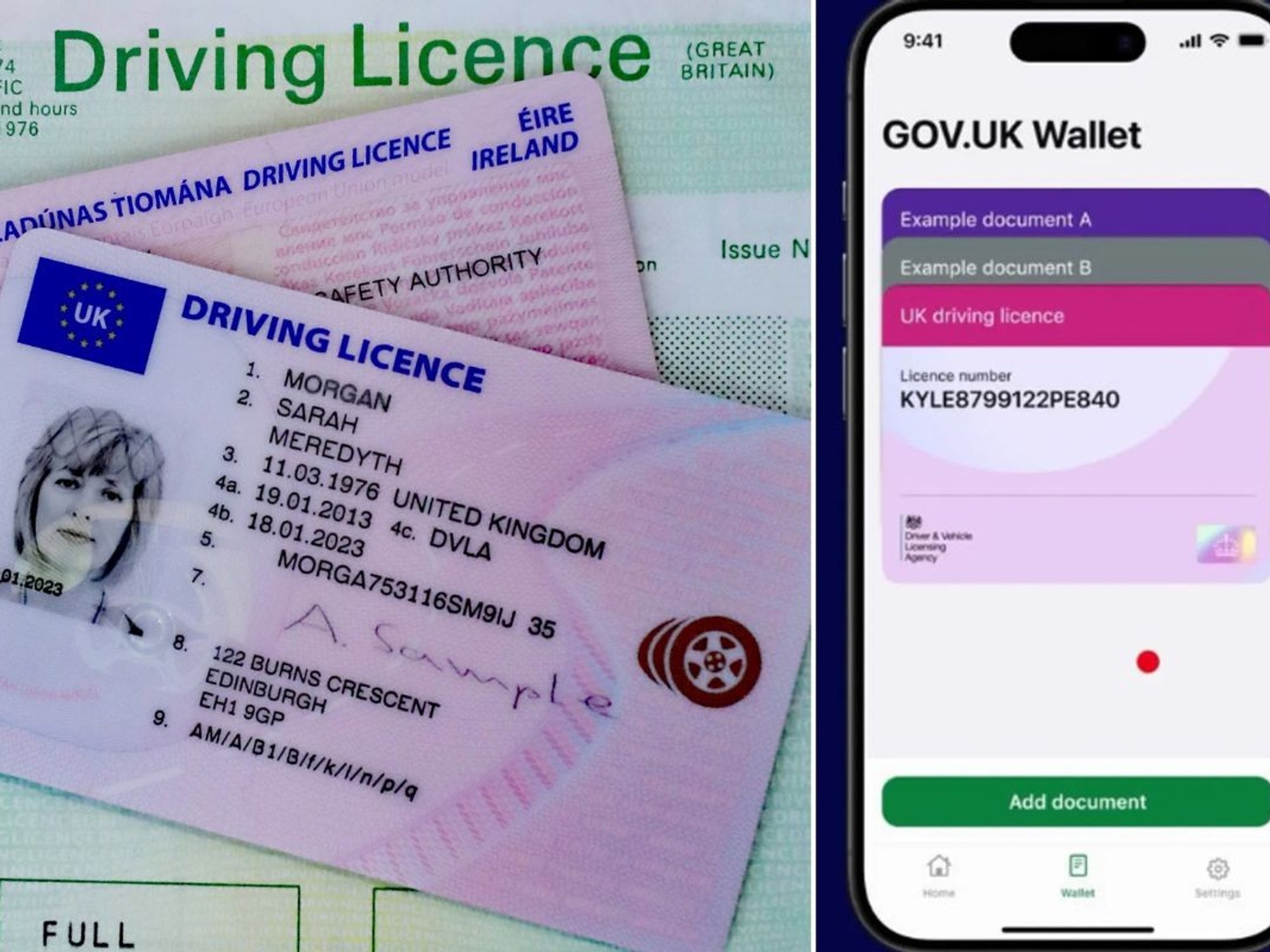 Driving licence and digital driving licence