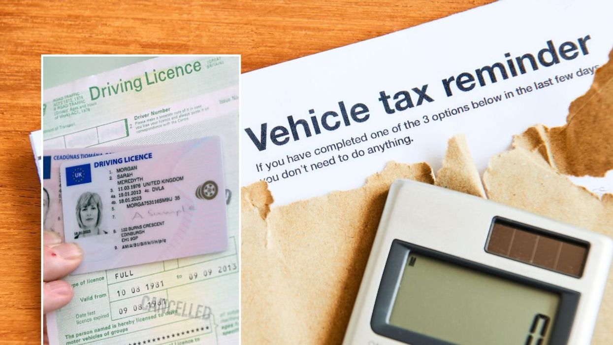 Driving licence and vehicle tax reminder letter
