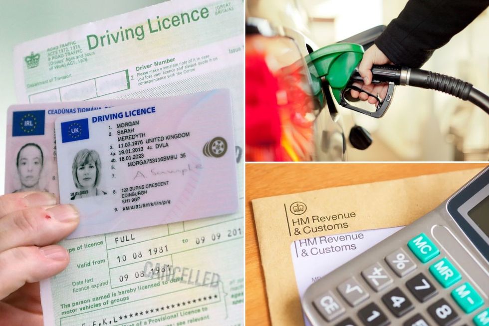 Driving licence application, a petrol pump and a letter from HMRC