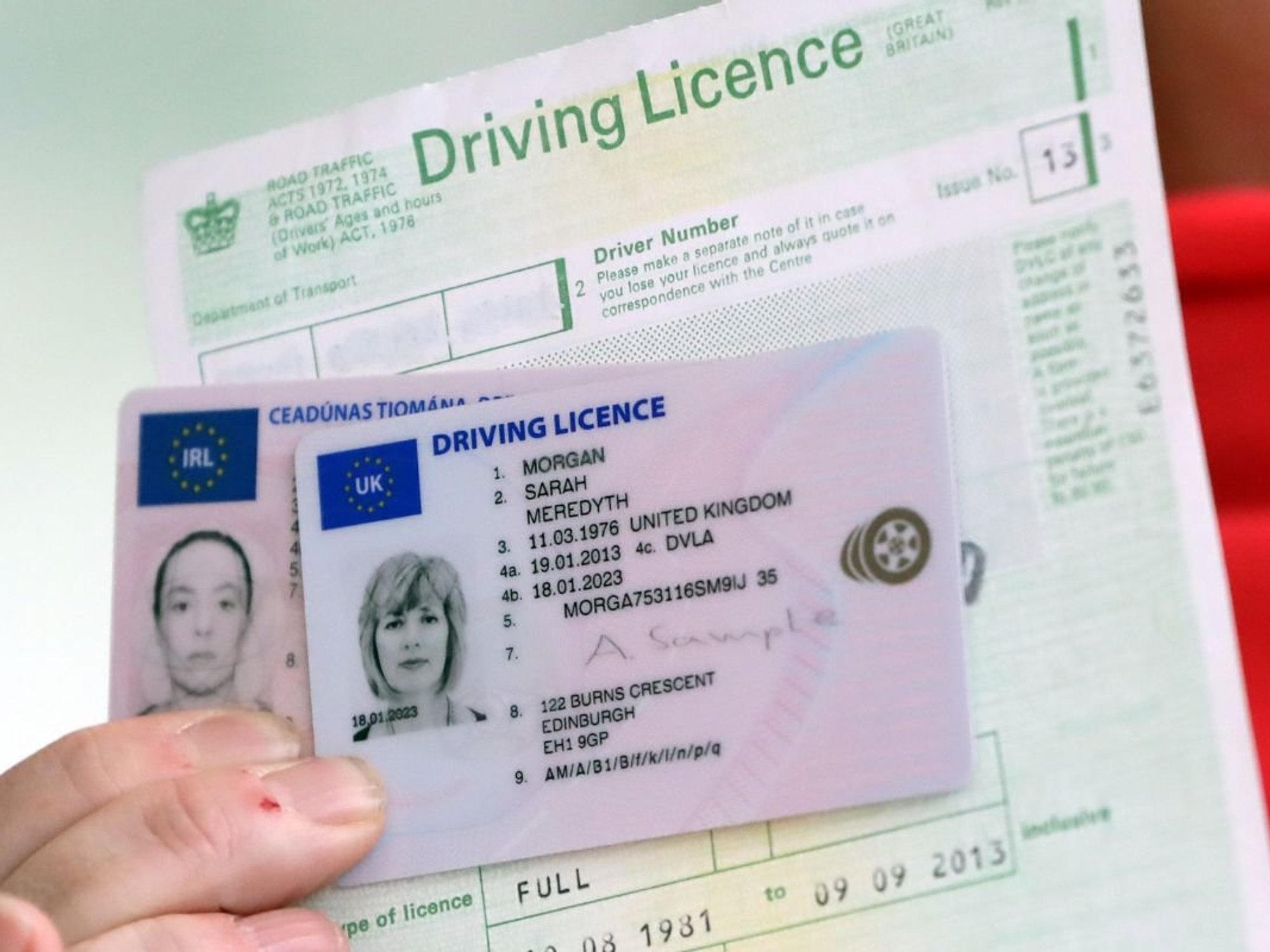 Driving licence application form