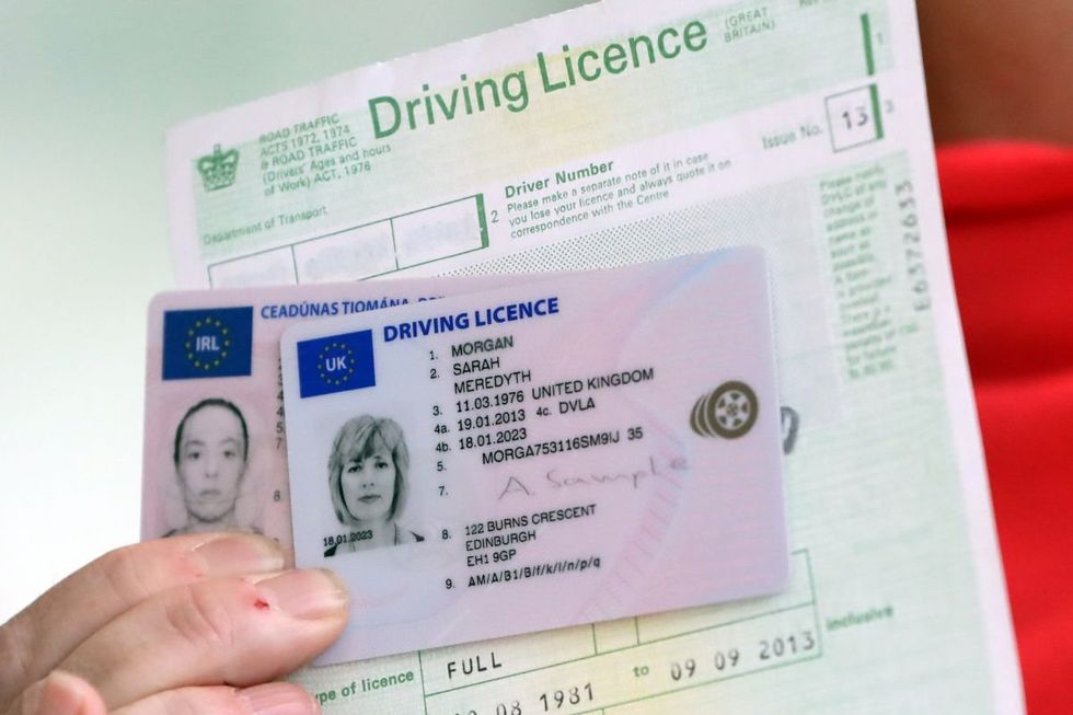 Driving licence application form