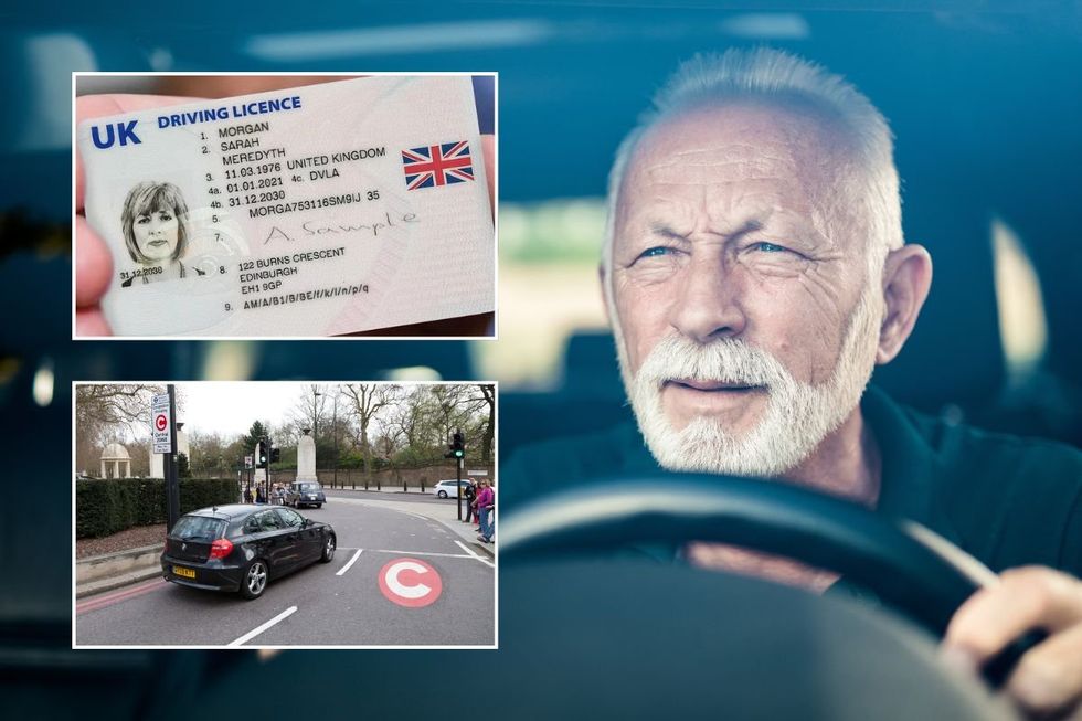 Driving licence, elderly driver and Congestion Charge