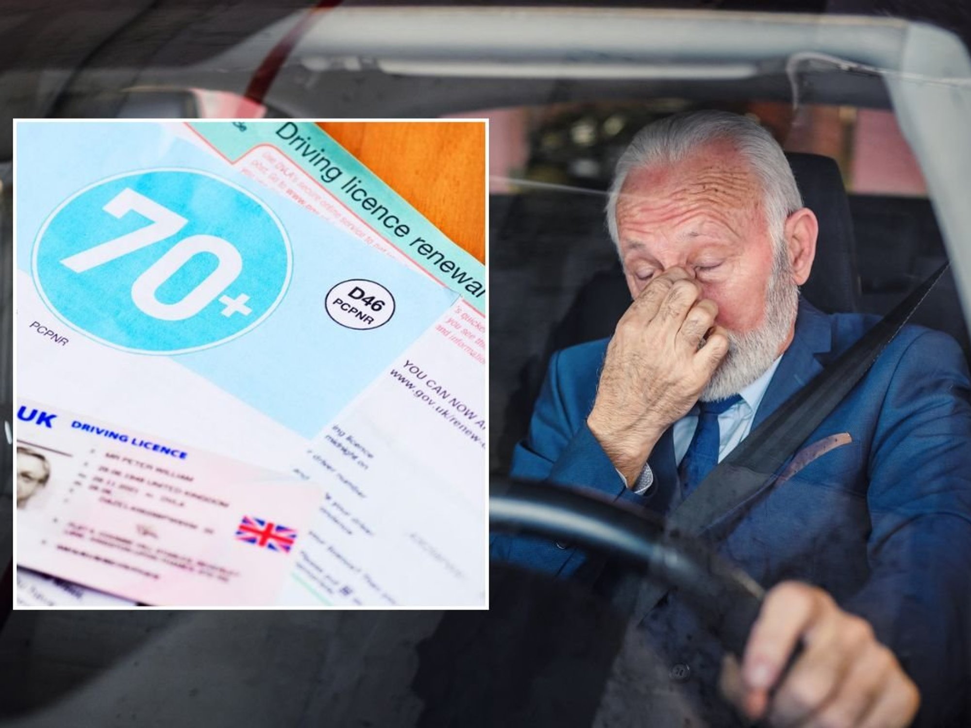 Driving licence renewal application and an elderly motorist
