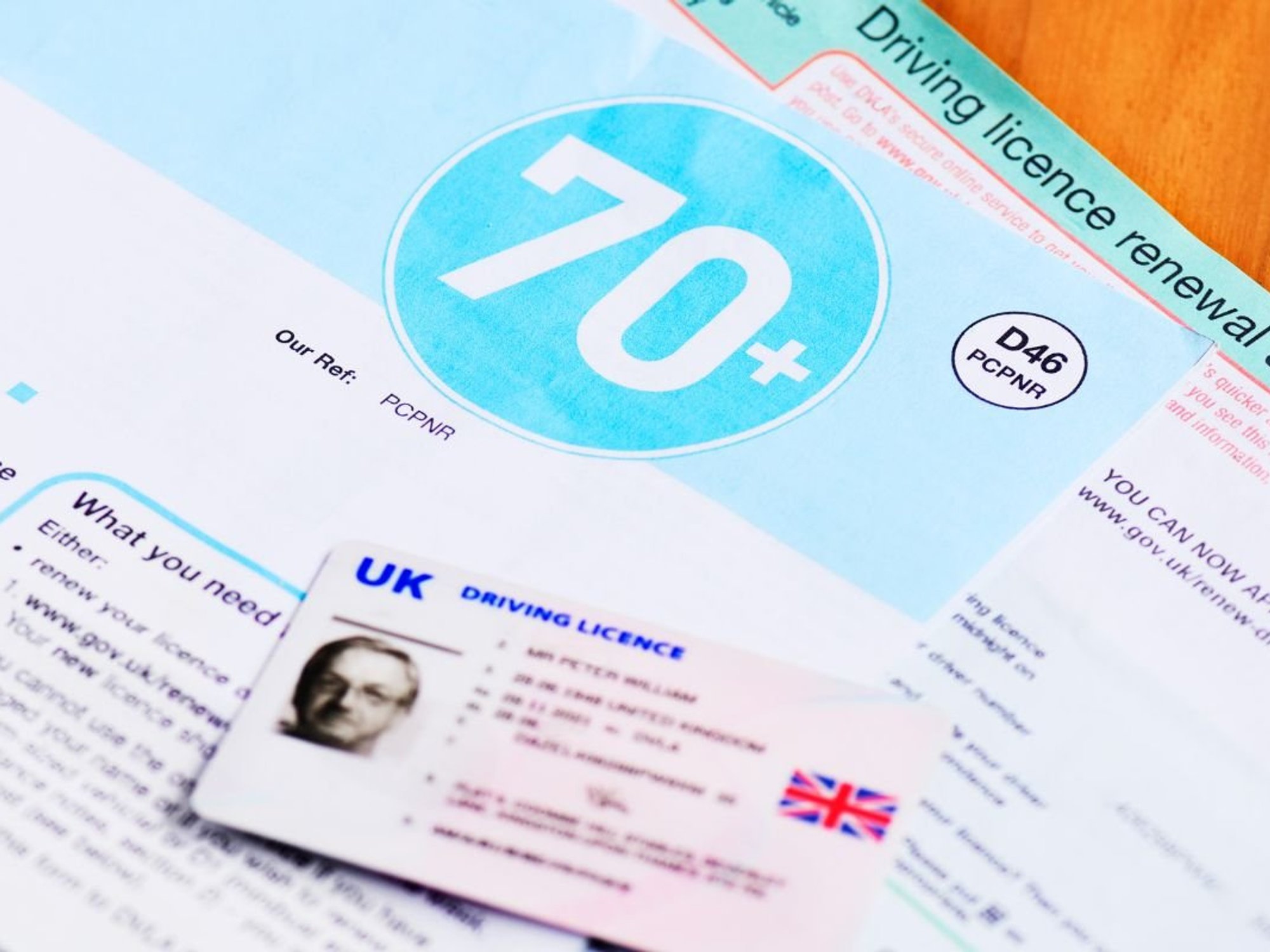 Driving licence renewal application