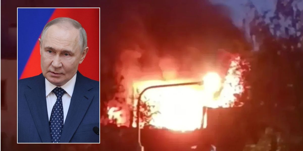 NextImg:Vladimir Putin forced to shut all four major Moscow airports after HUGE Ukrainian drone strike targets Russian capital