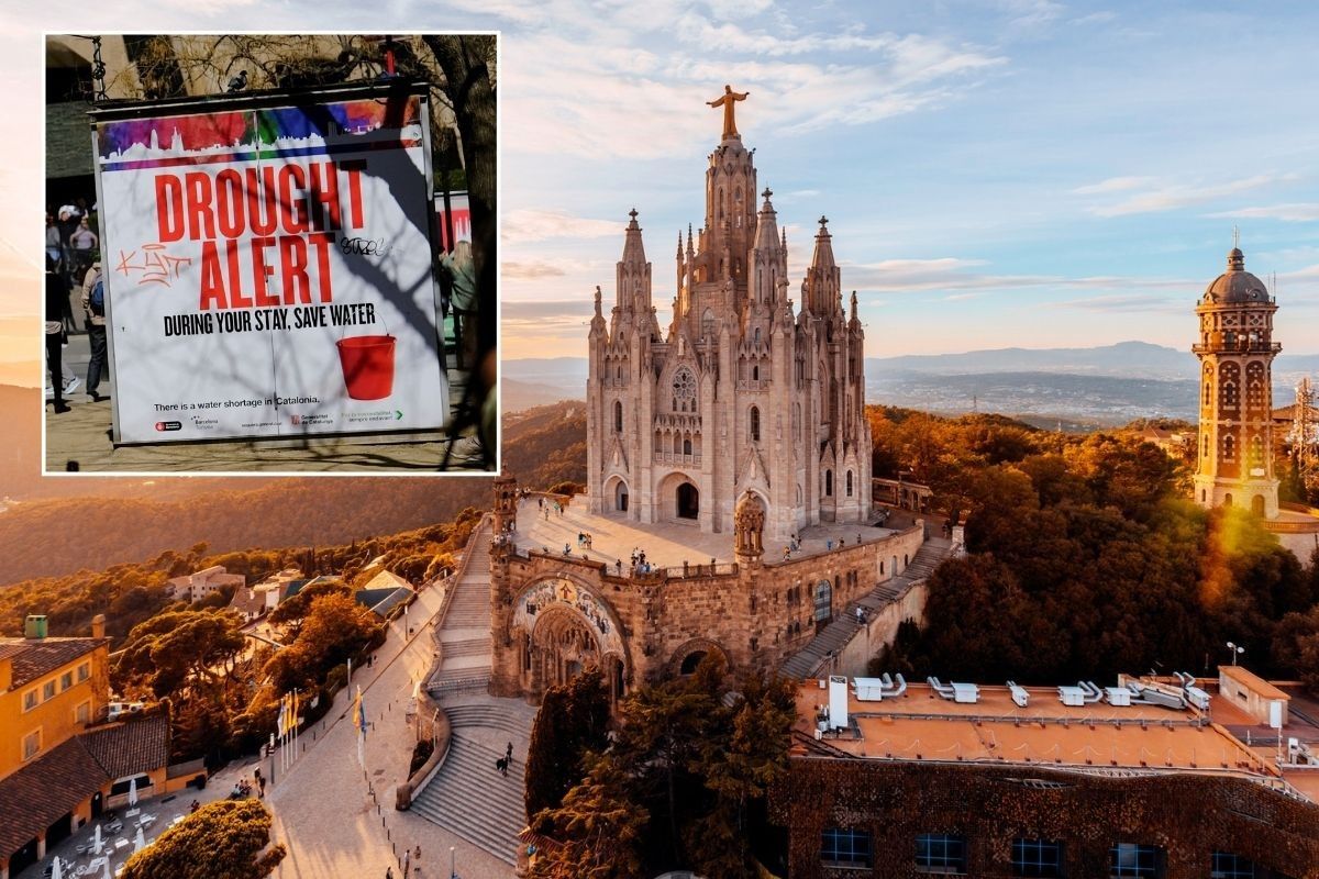 Drought alert in Barcelona / Sagrat Cor church, Barcelona