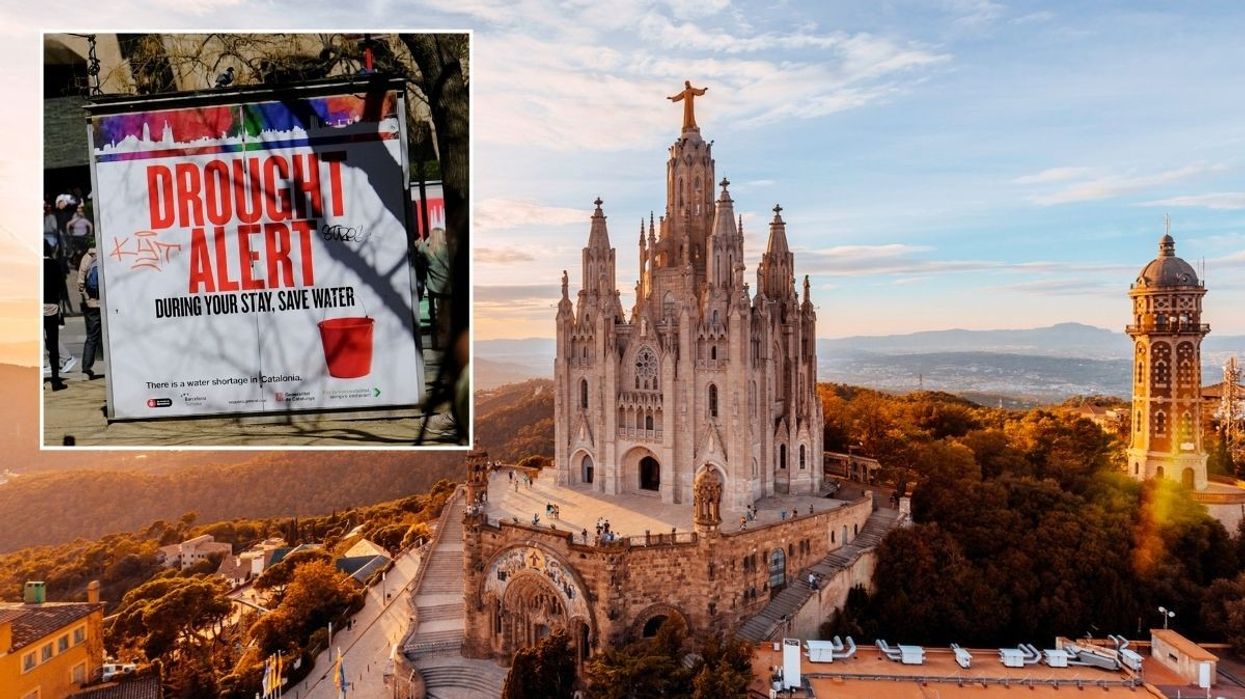 Drought alert in Barcelona / Sagrat Cor church, Barcelona