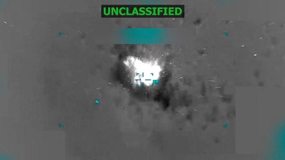 Drug boat blown up
