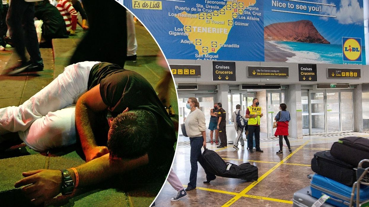 Drunk British tourist and Tenerife airport
