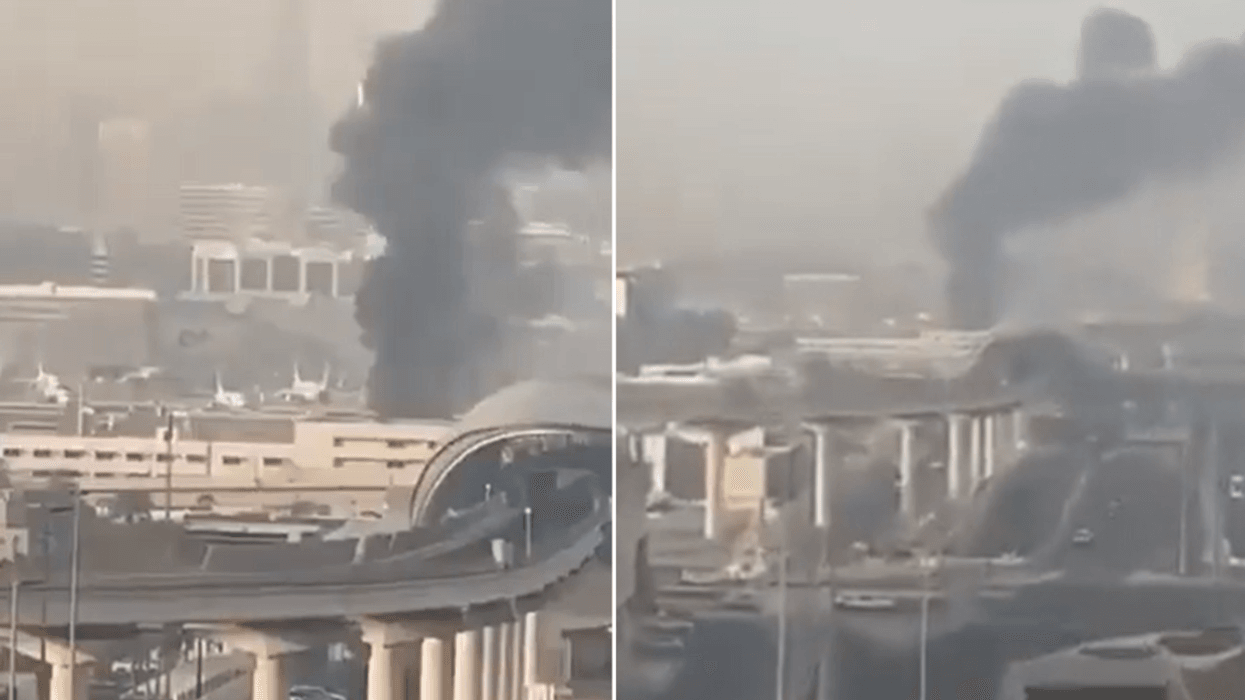 Dubai airport attack footage